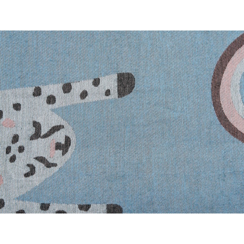 Koc LIMGHA 130 x 170 cm Niebieski Koc LIMGHA 130 x 170 cm Niebieski
