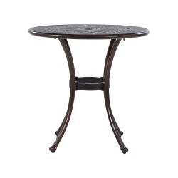 Stolik bistro BOVINO 65 cm 65 cm Metal Ciemnobrązowy