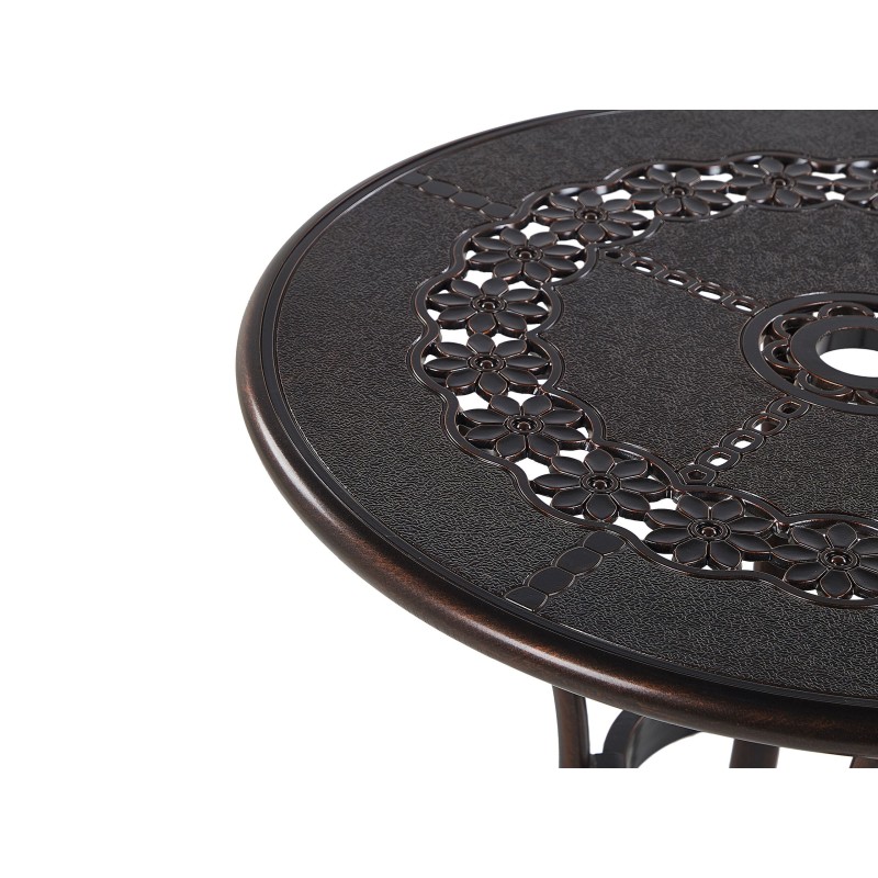 Stolik bistro BOVINO 65 cm 65 cm Metal Ciemnobrązowy Stolik bistro BOVINO 65 cm 65 cm Metal Ciemnobrązowy