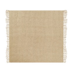 Koc VELLA Bawełna 190 x 230 cm Beżowy Koc VELLA Bawełna 190 x 230 cm Beżowy