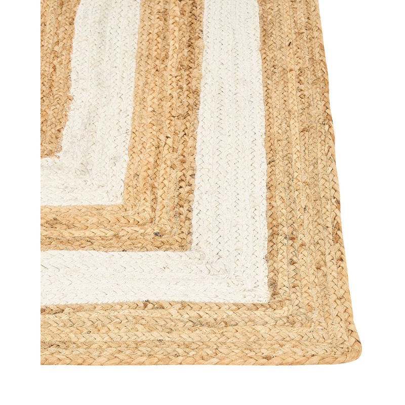 Dywan z juty 160 x 230 cm beżowy GEMEREK Dywan z juty 160 x 230 cm beżowy GEMEREK