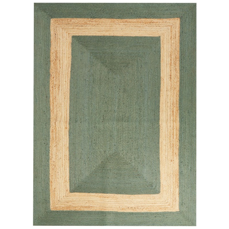 Dywan z juty 300 x 400 cm zielony KARAKUYU Dywan z juty 300 x 400 cm zielony KARAKUYU