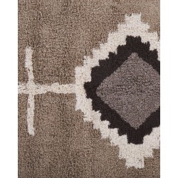 Dywan bawełniany 160 x 230 cm beżowy GEYVE Dywan bawełniany 160 x 230 cm beżowy GEYVE