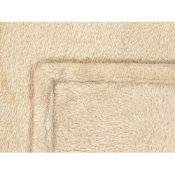 Koc NAMDU 125 x 150 cm Jasnobeżowy Koc NAMDU 125 x 150 cm Jasnobeżowy