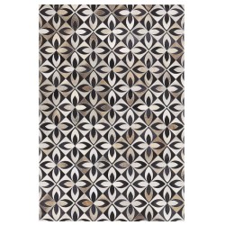 Dywan patchwork skórzany 140 x 200 cm wielokolorowy ISHAN Dywan patchwork skórzany 140 x 200 cm wielokolorowy ISHAN