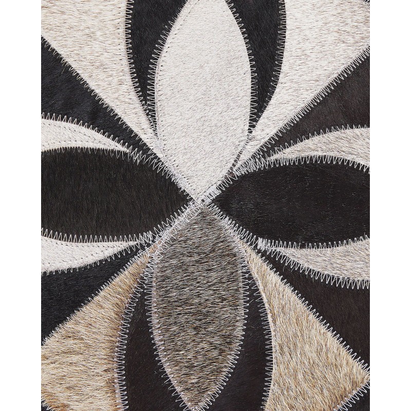Dywan patchwork skórzany 140 x 200 cm wielokolorowy ISHAN Dywan patchwork skórzany 140 x 200 cm wielokolorowy ISHAN