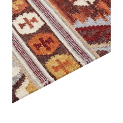 Dywan wełniany kilim 80 x 150 cm wielokolorowy AYGAVAN Dywan wełniany kilim 80 x 150 cm wielokolorowy AYGAVAN