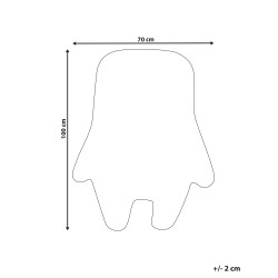 Dywan dziecięcy bawełniany potworek 70 x 100 cm beżowy ZODI Dywan dziecięcy bawełniany potworek 70 x 100 cm beżowy ZODI