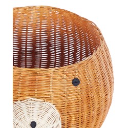 Kosz na zabawki Miś HIMBA Rattan Naturalny Kosz na zabawki Miś HIMBA Rattan Naturalny