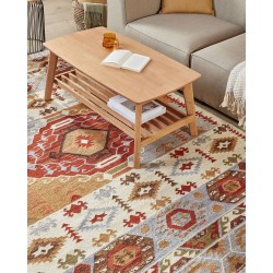 Dywan wełniany kilim 200 x 300 cm wielokolorowy PROSHYAN Dywan wełniany kilim 200 x 300 cm wielokolorowy PROSHYAN