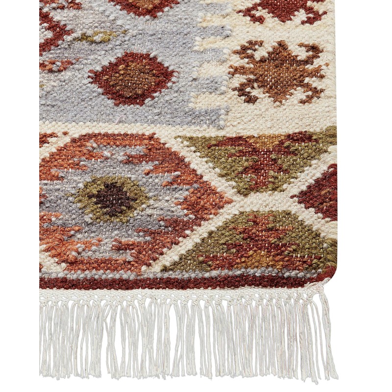 Dywan wełniany kilim 200 x 300 cm wielokolorowy PROSHYAN Dywan wełniany kilim 200 x 300 cm wielokolorowy PROSHYAN