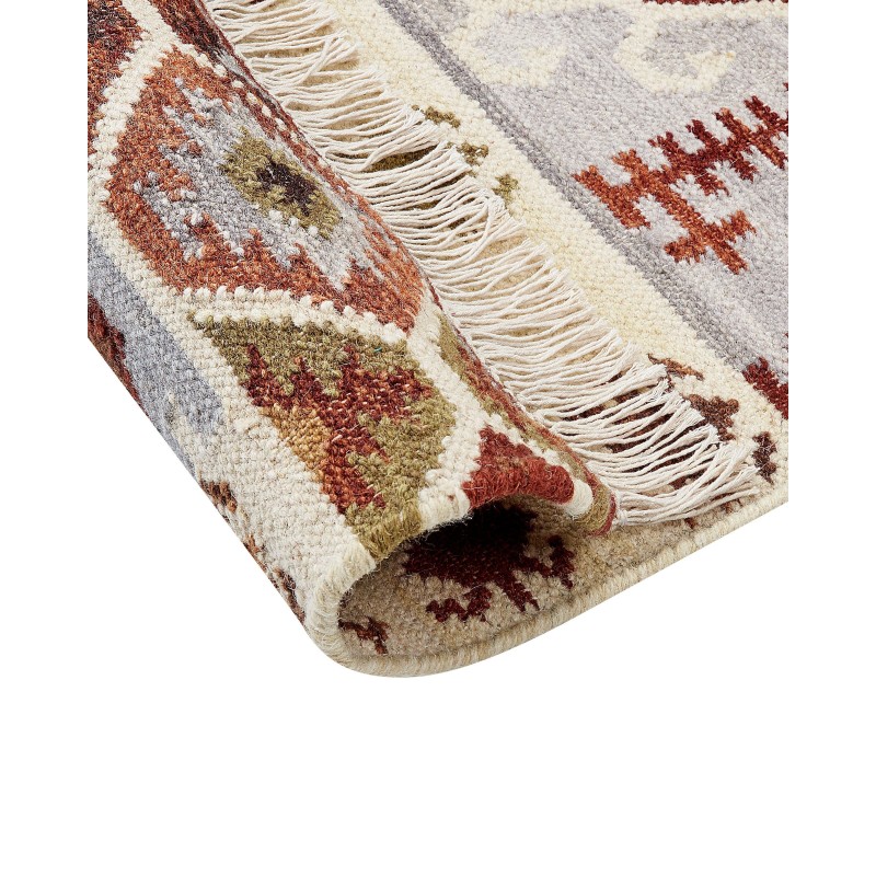Dywan wełniany kilim 200 x 300 cm wielokolorowy PROSHYAN Dywan wełniany kilim 200 x 300 cm wielokolorowy PROSHYAN