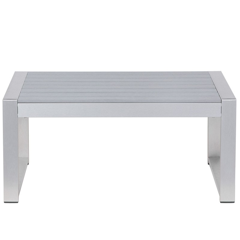 Stolik kawowy ogrodowy 90 x 50 cm jasnoszary SALERNO Stolik kawowy ogrodowy 90 x 50 cm jasnoszary SALERNO