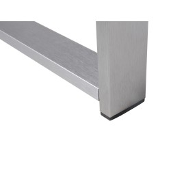 Stolik kawowy ogrodowy 90 x 50 cm jasnoszary SALERNO Stolik kawowy ogrodowy 90 x 50 cm jasnoszary SALERNO