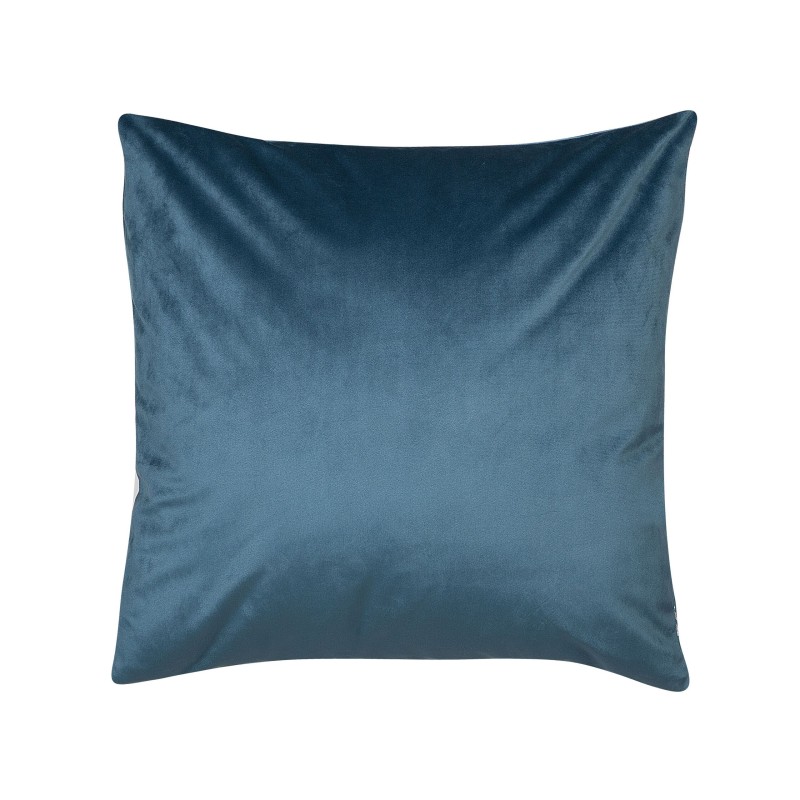 Zestaw 2 poduszek dekoracyjnych BLUEBELL Welur 45 x 45 cm Niebieski Wzór zwierzęcy Zestaw 2 poduszek dekoracyjnych BLUEBELL Welur 45 x 45 cm Niebieski Wzór zwierzęcy