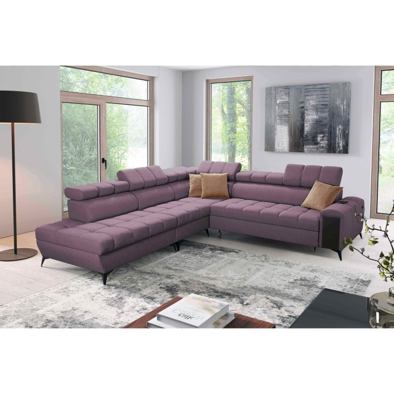Venna IX corner sofa with sleeping function, USB port, and opening Venna IX corner sofa with sleeping function, USB port, and opening
