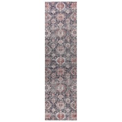 Dywan bawełniany 80 x 300 cm niebiesko-czerwony KURIN Dywan bawełniany 80 x 300 cm niebiesko-czerwony KURIN