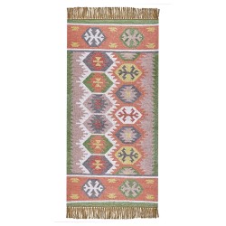 Dywan zewnętrzny 80 x 150 cm wielokolorowy SAHBAZ Dywan zewnętrzny 80 x 150 cm wielokolorowy SAHBAZ