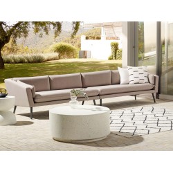 Sofa ogrodowa 4-osobowa beżowa LORETELLO Sofa ogrodowa 4-osobowa beżowa LORETELLO