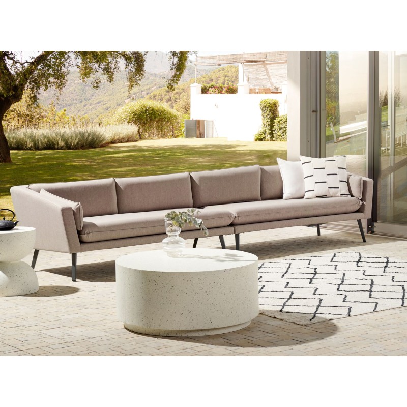 Sofa ogrodowa 4-osobowa beżowa LORETELLO Sofa ogrodowa 4-osobowa beżowa LORETELLO