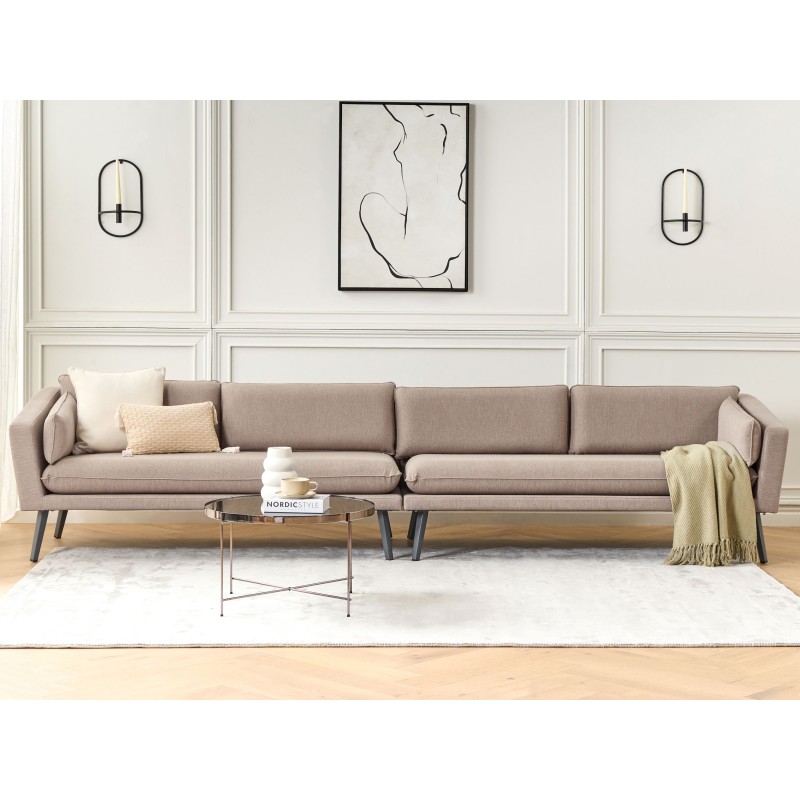 Sofa ogrodowa 4-osobowa beżowa LORETELLO Sofa ogrodowa 4-osobowa beżowa LORETELLO