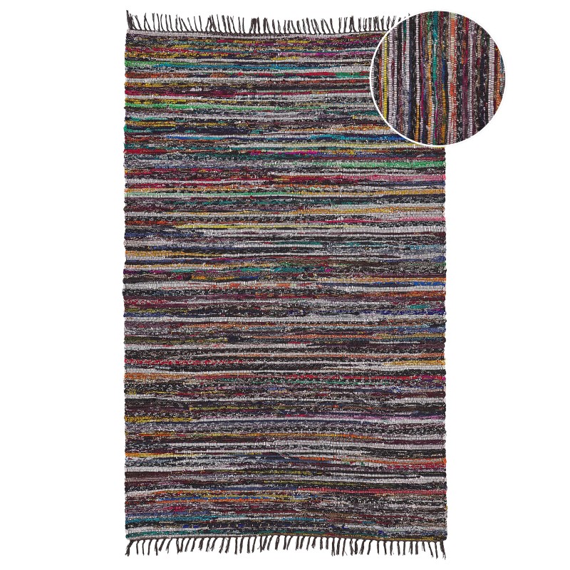 Dywan 140 x 200 cm ciemny wielokolorowy DANCA Dywan 140 x 200 cm ciemny wielokolorowy DANCA