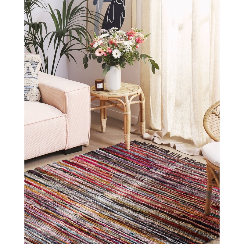 Dywan 140 x 200 cm ciemny wielokolorowy DANCA Dywan 140 x 200 cm ciemny wielokolorowy DANCA