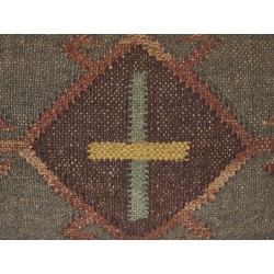 Poduszka dekoracyjna KATORA Juta 45 x 45 cm Zielony Wzór orientalny Poduszka dekoracyjna KATORA Juta 45 x 45 cm Zielony Wzór orientalny