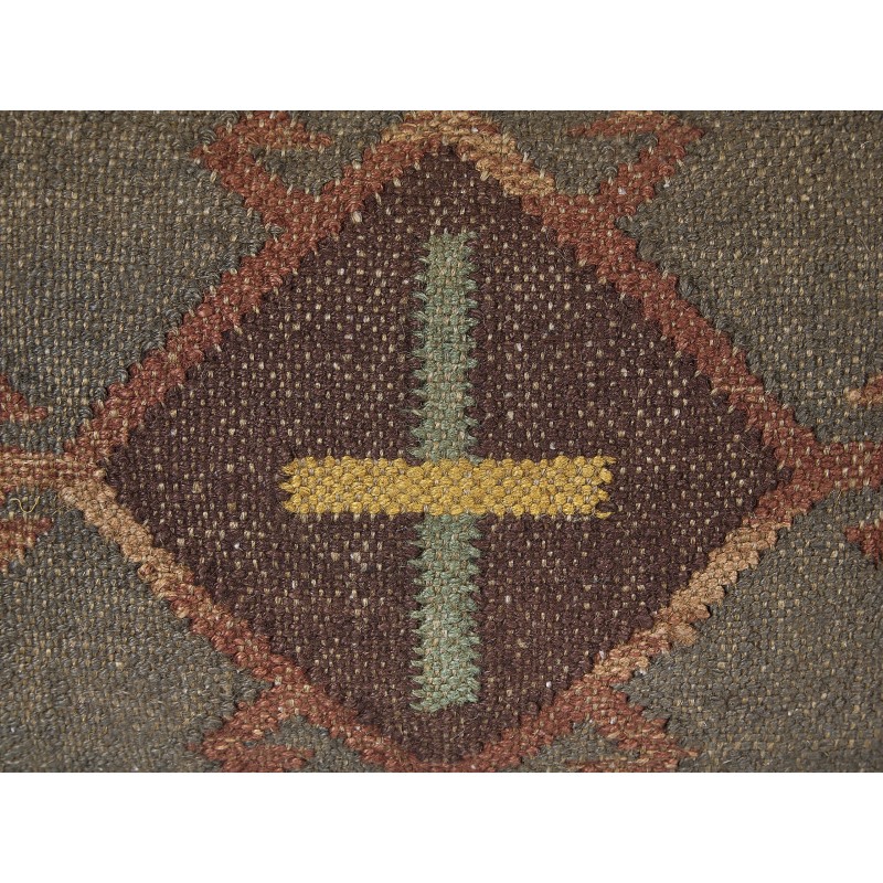 Poduszka dekoracyjna KATORA Juta 45 x 45 cm Zielony Wzór orientalny Poduszka dekoracyjna KATORA Juta 45 x 45 cm Zielony Wzór orientalny