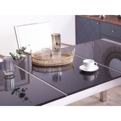 Stół ogrodowy GROSSETO 180 cm 90 cm Polerowany Granit Czarny Stół ogrodowy GROSSETO 180 cm 90 cm Polerowany Granit Czarny
