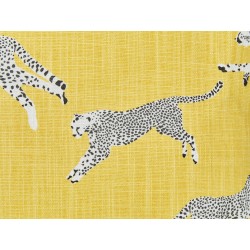 2 bawełniane poduszki dekoracyjne w gepardy 30 x 50 cm żółte ARALES 2 bawełniane poduszki dekoracyjne w gepardy 30 x 50 cm żółte ARALES