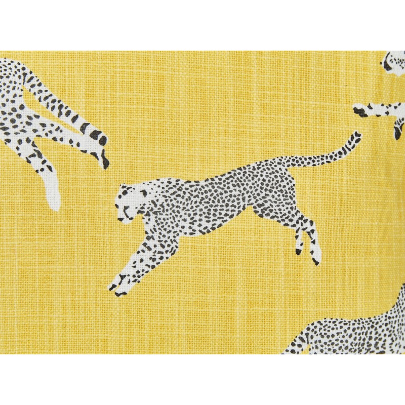 2 bawełniane poduszki dekoracyjne w gepardy 30 x 50 cm żółte ARALES 2 bawełniane poduszki dekoracyjne w gepardy 30 x 50 cm żółte ARALES