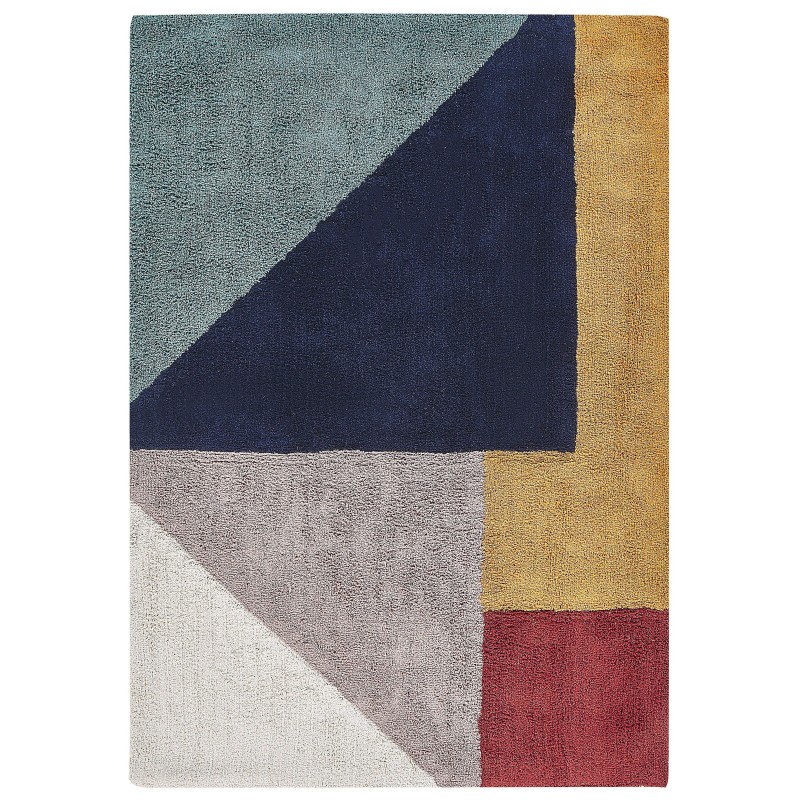 Dywan bawełniany 160 x 230 cm wielokolorowy JALGAON Dywan bawełniany 160 x 230 cm wielokolorowy JALGAON