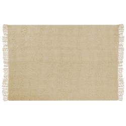 Koc VELLA Bawełna 150 x 200 cm Beżowy Koc VELLA Bawełna 150 x 200 cm Beżowy