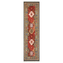 Dywan wełniany kilim 80 x 300 cm wielokolorowy URTSADZOR Dywan wełniany kilim 80 x 300 cm wielokolorowy URTSADZOR