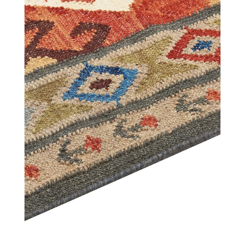 Dywan wełniany kilim 80 x 300 cm wielokolorowy URTSADZOR Dywan wełniany kilim 80 x 300 cm wielokolorowy URTSADZOR