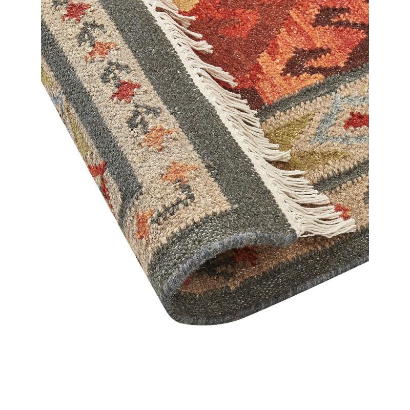 Dywan wełniany kilim 80 x 300 cm wielokolorowy URTSADZOR Dywan wełniany kilim 80 x 300 cm wielokolorowy URTSADZOR