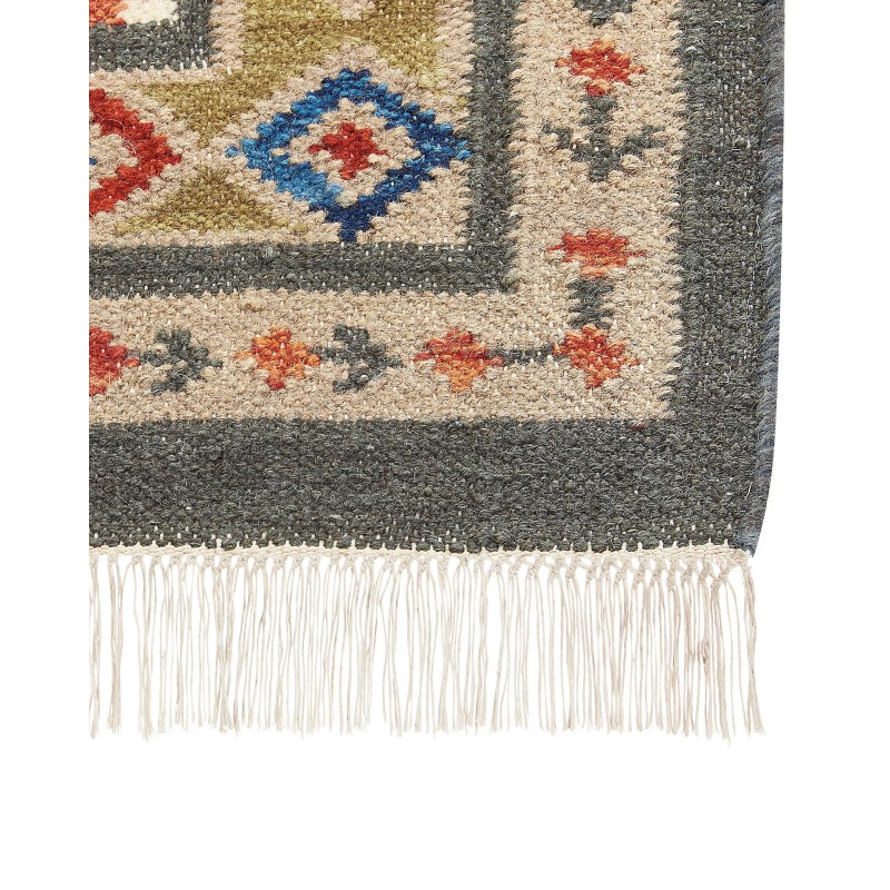 Dywan wełniany kilim 80 x 300 cm wielokolorowy URTSADZOR Dywan wełniany kilim 80 x 300 cm wielokolorowy URTSADZOR
