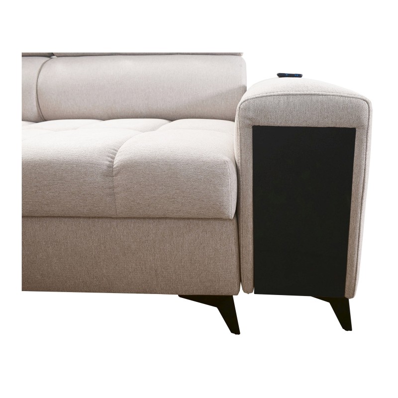 Venna IX corner sofa with sleeping function, USB port, and opening Venna IX corner sofa with sleeping function, USB port, and opening