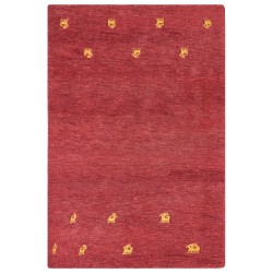 Dywan wełniany gabbeh 200 x 300 cm czerwony YARALI Dywan wełniany gabbeh 200 x 300 cm czerwony YARALI