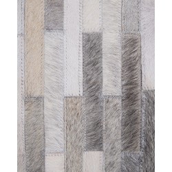 Dywan skórzany szary 160 x 230 cm AHILLI Dywan skórzany szary 160 x 230 cm AHILLI