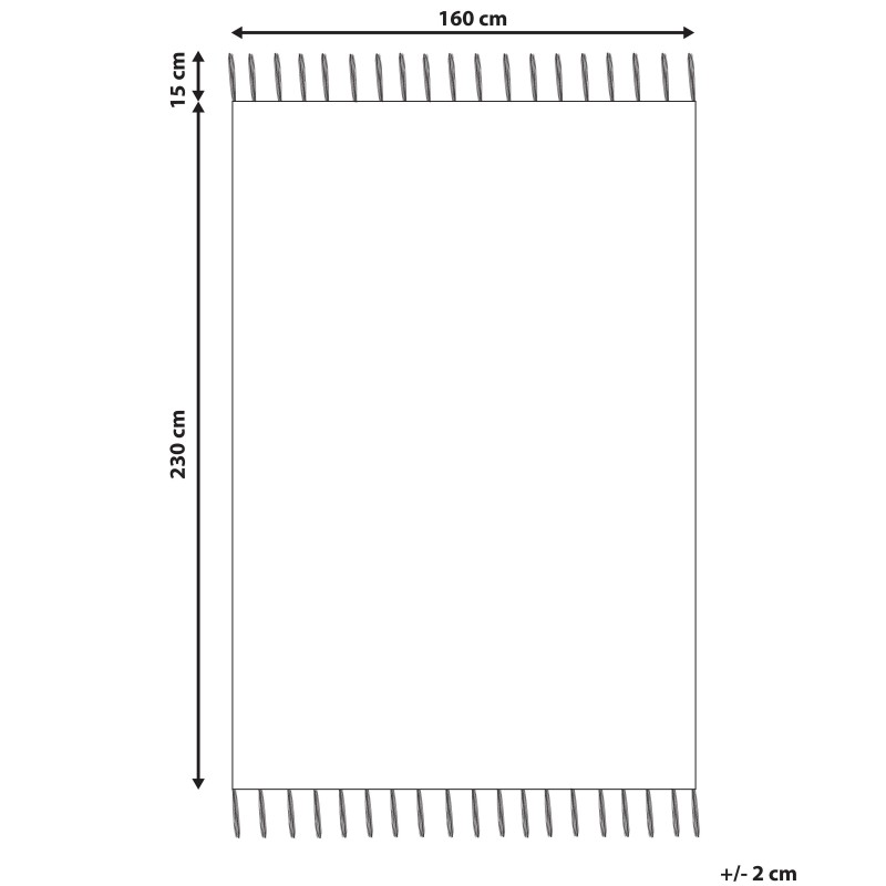 Dywan zewnętrzny 160 x 230 cm szaro-biały TABIAT Dywan zewnętrzny 160 x 230 cm szaro-biały TABIAT