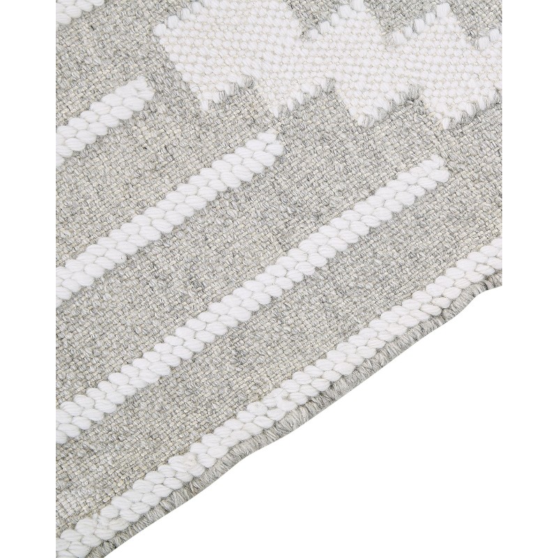 Dywan zewnętrzny 160 x 230 cm szaro-biały TABIAT Dywan zewnętrzny 160 x 230 cm szaro-biały TABIAT
