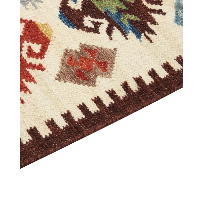 Dywan wełniany kilim 200 x 300 cm wielokolorowy AKNALICH Dywan wełniany kilim 200 x 300 cm wielokolorowy AKNALICH