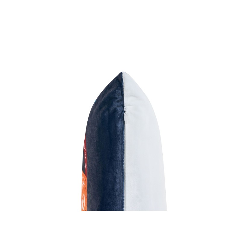 2 welurowe poduszki dekoracyjne dla dzieci w liski 45 x 45 cm ciemnoniebieskie FIRESPIKE 2 welurowe poduszki dekoracyjne dla dzieci w liski 45 x 45 cm ciemnoniebieskie FIRESPIKE