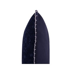 Zestaw 2 poduszek dekoracyjnych MELUR 45 x 45 cm Ciemnoniebieski Ikat Zestaw 2 poduszek dekoracyjnych MELUR 45 x 45 cm Ciemnoniebieski Ikat