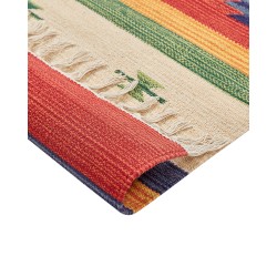 Dywan bawełniany kilim 200 x 300 cm wielokolorowy ALAPARS Dywan bawełniany kilim 200 x 300 cm wielokolorowy ALAPARS