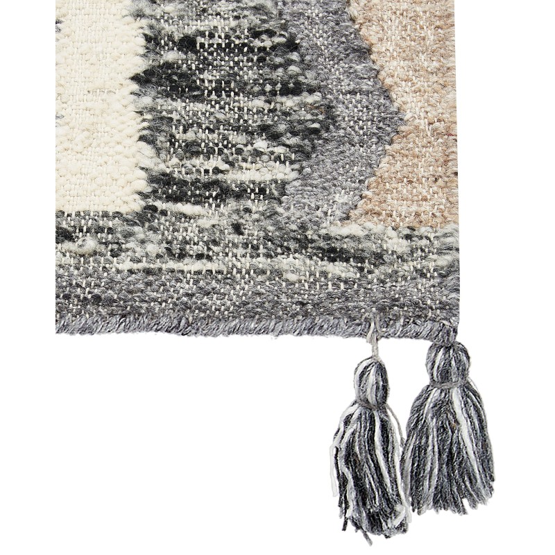 Dywan wełniany kilim 160 x 230 cm wielokolorowy AYGEZARD Dywan wełniany kilim 160 x 230 cm wielokolorowy AYGEZARD