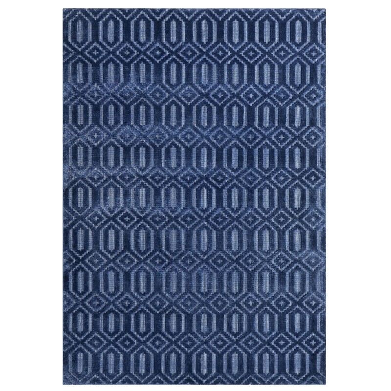 Dywan wiskozowy 160 x 230 cm niebieski ADATEPE Dywan wiskozowy 160 x 230 cm niebieski ADATEPE