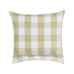 Zestaw 2 poduszek dekoracyjnych TAMNINE 45 x 45 cm Jasnozielony W kratkę Zestaw 2 poduszek dekoracyjnych TAMNINE 45 x 45 cm Jasnozielony W kratkę